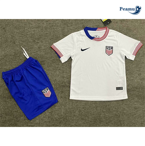 Camisola Futebol USA Crianças Principal Equipamento 2024-2025