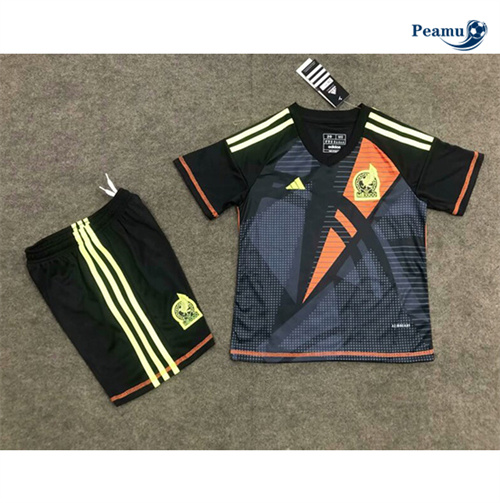 Camisola Futebol México Crianças Equipamento Portero Negro 2024-2025