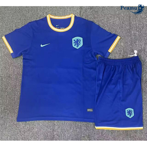 Camisola Futebol Países Bajos Crianças Equipamento azul 2024-2025