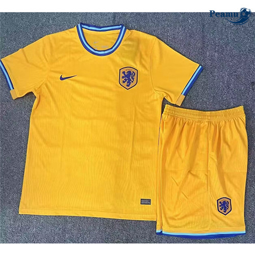 Camisola Futebol Países Bajos Crianças Equipamento Amarillo 2024-2025