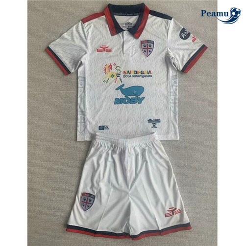 Camisola Futebol Cagliari Crianças Alternativa Equipamento 2023-2024