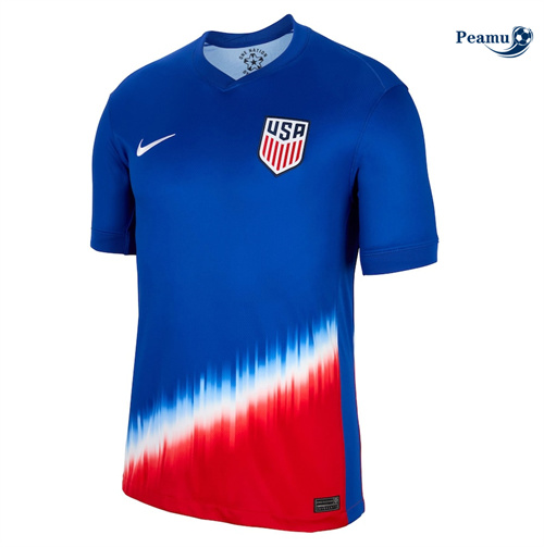 Camisola Futebol USA azul Equipamento 2024-2025