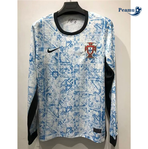 Camisola Futebol Portugal Alternativa Equipamento Manga Comprida 2024-2025