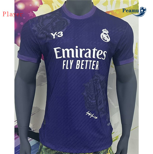 Camisola Futebol Real Madrid Y5 Player Version Equipamento púrpura 2024-2025