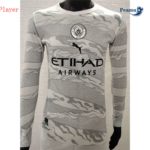 Camisola Futebol Manchester City Player Version Equipamento Especial Manga Comprida 2023-2024