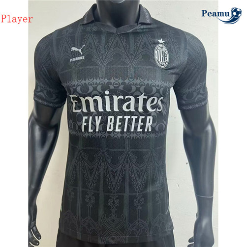 Camisola Futebol AC Milan Player Version Equipamento Especial Negro 2024-2025