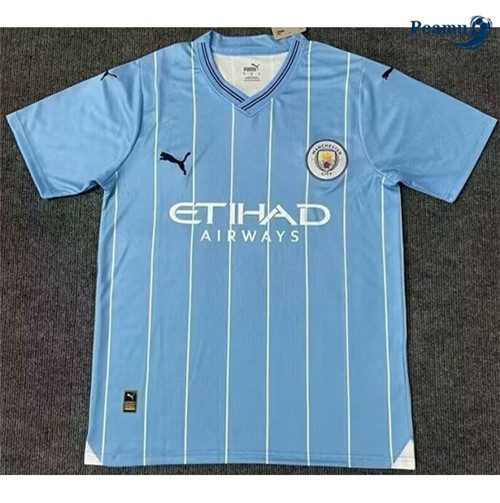 Camisola Futebol Manchester City Equipamento azul 2024-2025