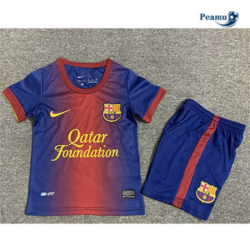 Camisola Futebol Retrô Barcelona Crianças Principal Equipamento 2012-13