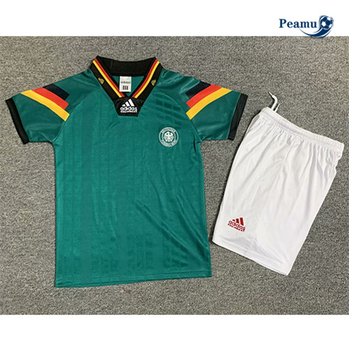 Camisola Futebol Retrô Alemania Crianças Alternativa Equipamento 1992