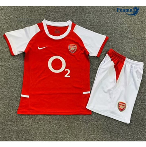 Camisola Futebol Retrô Arsenal Crianças Principal Equipamento 2002-04