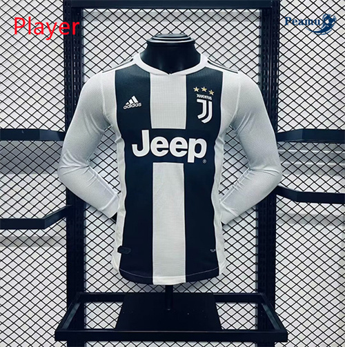 Camisola Futebol Retrô Juventus Player Principal Equipamento 2018-19 Manga Comprida