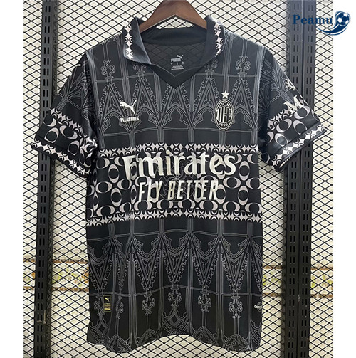 Camisola Futebol AC Milan Quarto Equipamento Negro 2024-2025