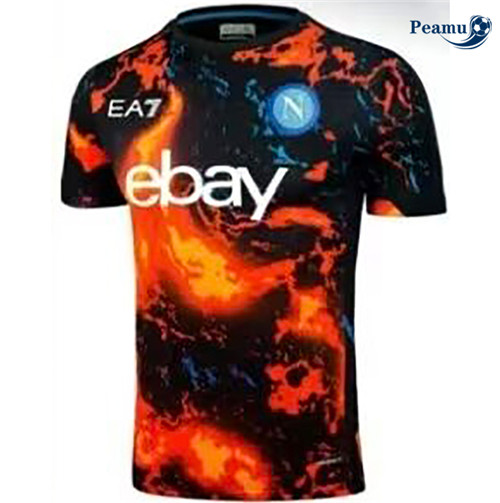 Camisola Futebol Naples Equipamento Training Naranja 2024-2025