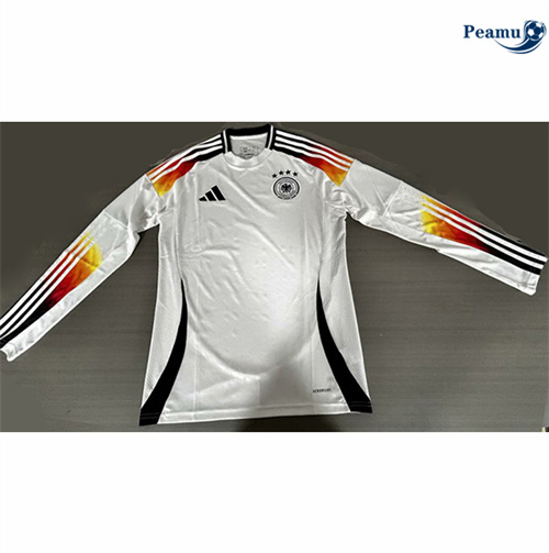 Criar Camisola Futebol Alemania Principal Equipamento Manga Comprida 2024-2025