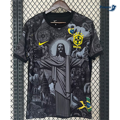 Novo Camisola Futebol Brasil Equipamento edición especial Negro 2024-2025