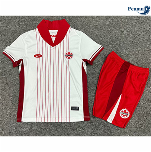 Novo Camisola Futebol Canada Crianças Alternativa Equipamento 2024-2025