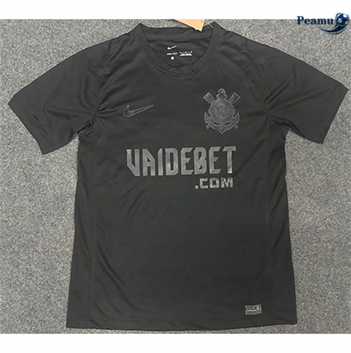 Criar Camisola Futebol Corinthians Equipamento Negro 2024-2025
