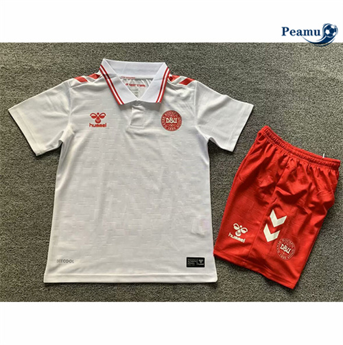 Criar Camisola Futebol Dinamarca Crianças Alternativa Equipamento 2024-2025