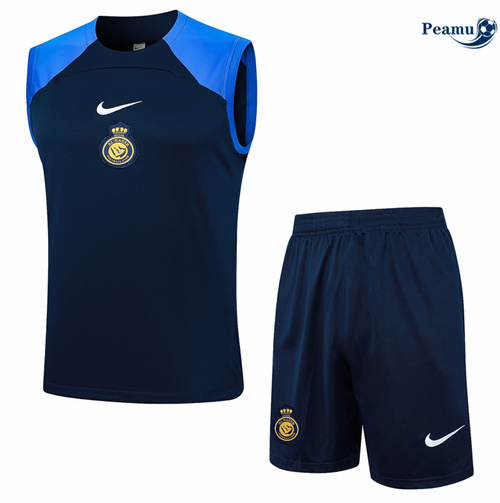 Loja Camisola Kit Equipamento Training Al-Nassr FC Colete + Calções azul real 2024-2025