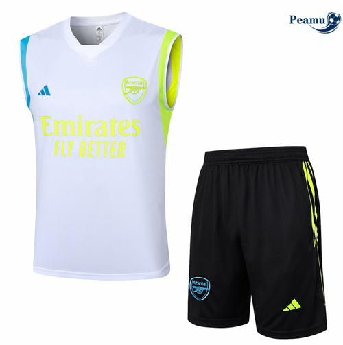 Comprar Camisola Kit Equipamento Training Arsenal Colete + Calções Blanco 2024-2025