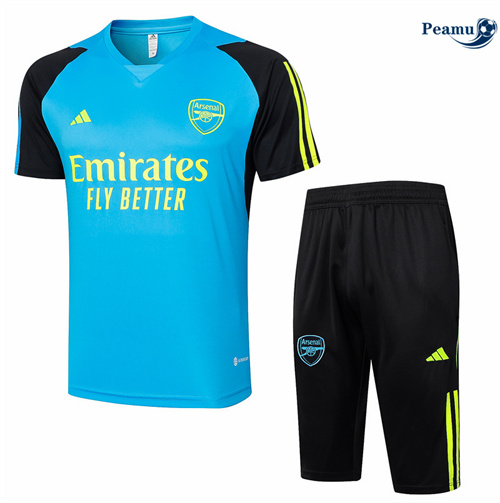Oferta Camisola Kit Equipamento Training Arsenal + Calções lago azul 2024-2025
