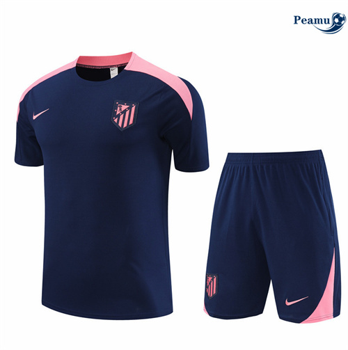 Criar Camisola Kit Equipamento Training Atletico Madrid Crianças + Calções azul real 2024-2025