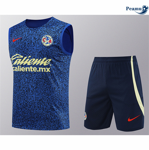 Comprar Camisola Kit Equipamento Training CF América Colete + Calções azul 2024-2025