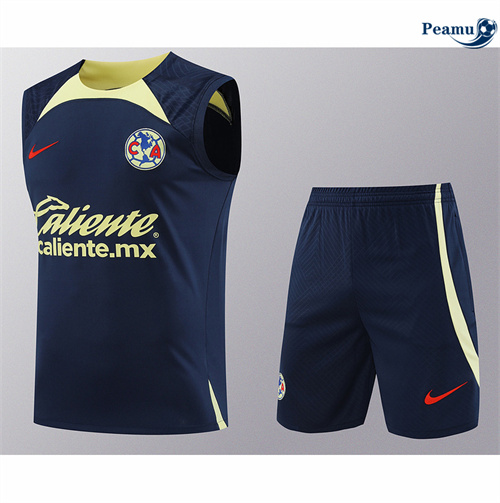 Criar Camisola Kit Equipamento Training CF América Colete + Calções Azul marino 2024-2025