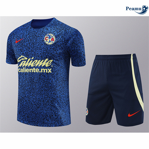 Novo Camisola Kit Equipamento Training CF América + Calções azul 2024-2025