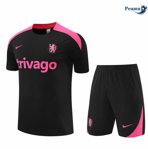 Criar Camisola Kit Equipamento Training Chelsea + Calções negro 2024-2025