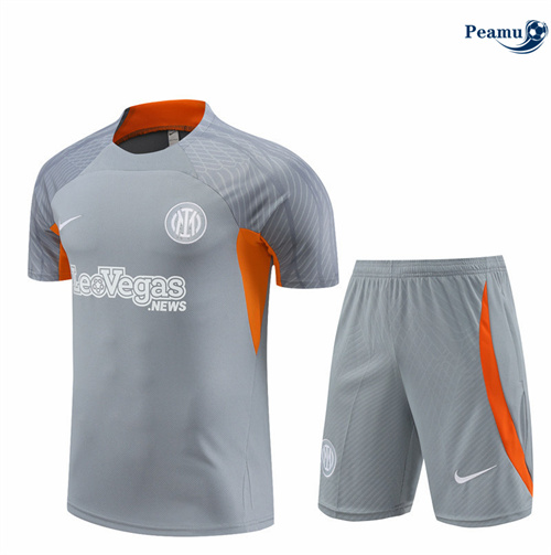 Oferta Camisola Kit Equipamento Training Inter Milan Crianças + Calções gris 2024-2025