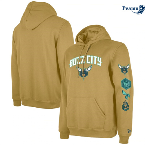 Criar Camisola Sueter de com capuz Charlotte Hornets 2024 - City
