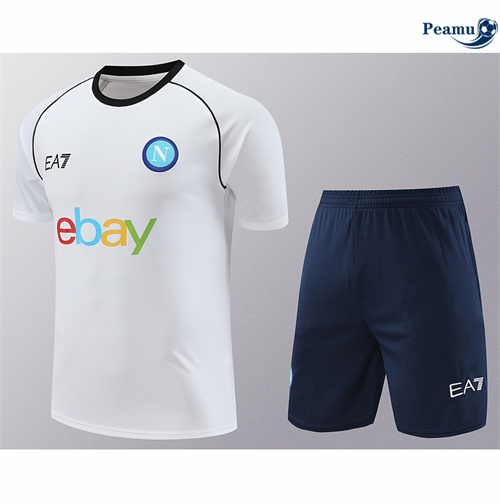 Loja Camisola Kit Equipamento Training Nápoles + Calções Blanco 2024-2025