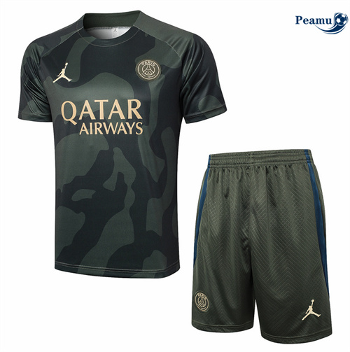Comprar Camisola Kit Equipamento Training Paris PSG + Calções verde oscuro 2024-2025