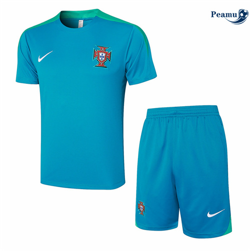 Oferta Camisola Kit Equipamento Training Portugal + Calções azul 2024-2025