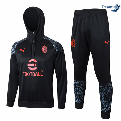 Criar Fato de Treino AC Milan Sombrero negro 2024-2025