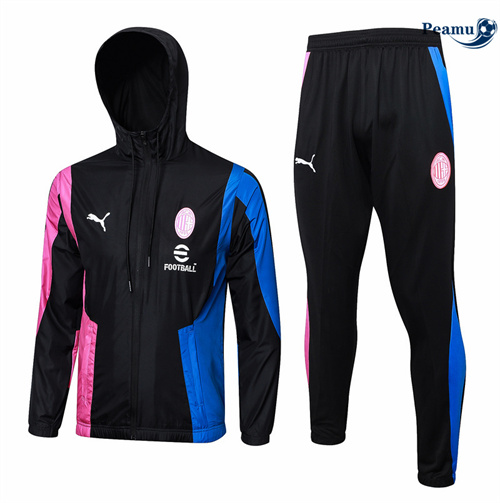 Novo Fato de Treino AC Milan Coupe vent negro 2024-2025
