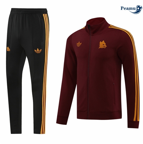 Criar Casaco de Fato de Treino AS Roma rojo granate 2024-2025