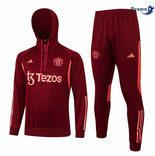 Comprar Fato de Treino Manchester United Sombrero rojo granate 2024-2025
