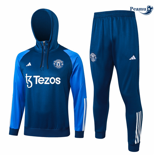 Loja Fato de Treino Manchester United Sombrero azul real 2024-2025