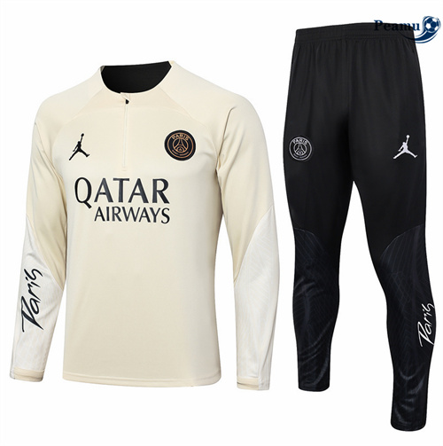 Novo Fato de Treino Paris PSG de color crema 2024-2025