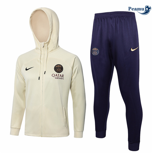 Novo Casaco de Fato de Treino Paris PSG Sombrero albaricoque 2024-2025