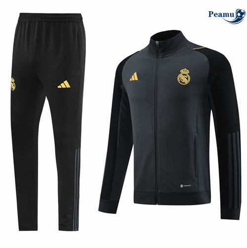 Loja Casaco de Fato de Treino Real Madrid gris oscuro 2024-2025