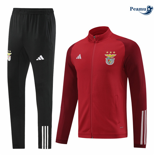 Novo Casaco de Fato de Treino S.L Benfica color rojo oscuro 2024-2025