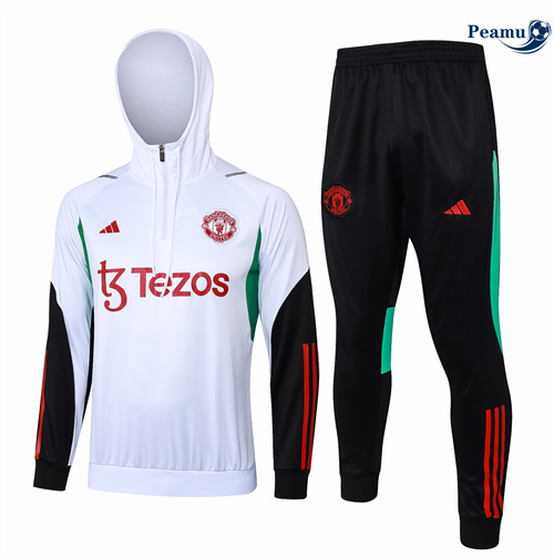 Oferta Fato de Treino Manchester United Criancas Sombrero Blanco 2024-2025