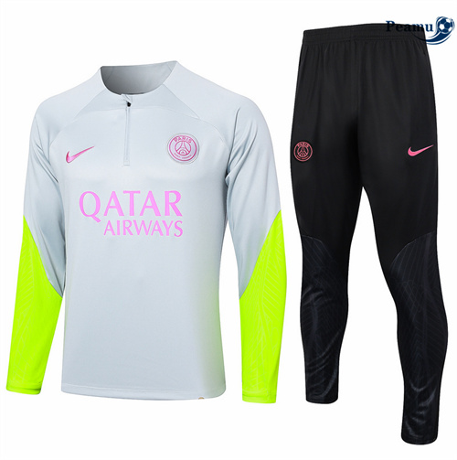Novo Fato de Treino Paris PSG Criancas gris claro 2024-2025