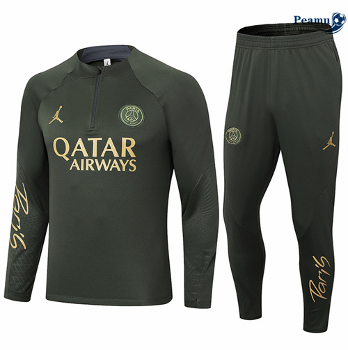Loja Fato de Treino Paris PSG Criancas Ejercito verde 2024-2025
