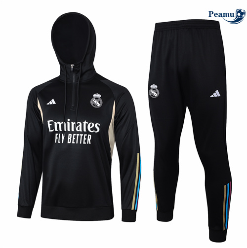 Novo Fato de Treino Real Madrid Criancas Sombrero negro 2024-2025
