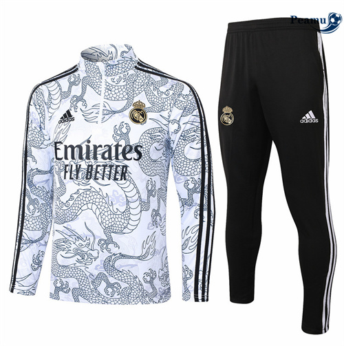 Criar Fato de Treino Real Madrid Criancas Blanco 2024-2025