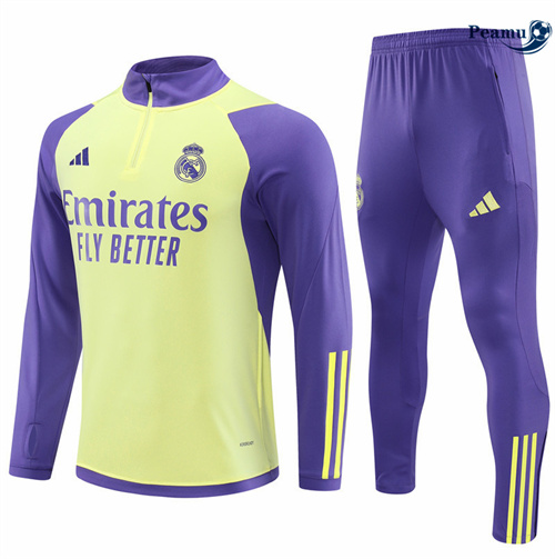 Criar Fato de Treino Real Madrid Criancas amarillo claro 2024-2025